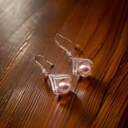 Korean Earrings Rhinestone & Pearl Décor Drop for Women