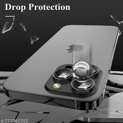 GOOD_FIND Camera Lens Protector Compatible for iPhone 14 Pro/iPhone 14 Pro Max, [Anti-Scratch] Premium Tempered Glass Film Aluminum Alloy Lens Ring Cover Set Of 3(Black)